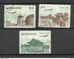 South Korea 1961 Michel 339 - 341 O Air Planes Flugzeuge Air Mail Flugpost - Flugzeuge