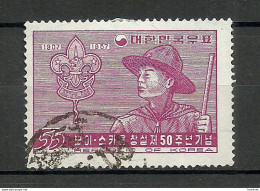 South Korea 1957 Michel 239 O Scouting Pfadfinder - Usati