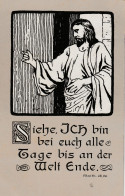 TH3547   --  JESUS  --   Matth. 28, 20  --  1920 - Gesù