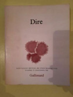 Nouvelle Revue De Psychanalyse N 23 Dire Gallimard Printem - Sin Clasificación