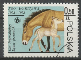 Pologne - Poland - Polen 1978 Y&T N°2414 - Michel N°2584 (o) - 50g Cheval Przewalski - Unused Stamps