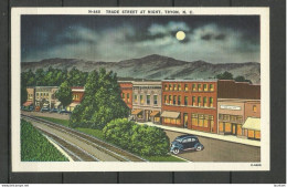 USA North Carolina Trade Street At Night Tryon N. C., Unused - Other & Unclassified