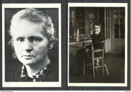 MARIE Curie & Eve Curie, Printed In USA, Unused - Mujeres Famosas