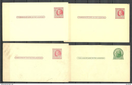 USA 1952 , 4 X Postal Stationery Stamped Postal Card Ganzsache Jefferson & Franklin Unused - 1941-60