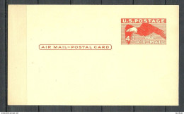 USA 1949 Air Mail Postal Card Ganzsache Stationery 4 C. Eagle Unused - 1941-60