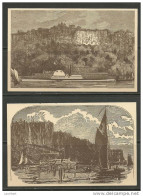 USA 2 Older Post Cards Hudson River  Unused - Andere & Zonder Classificatie