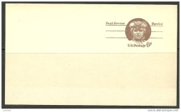 USA 1971 Stationary Card Ganzsache Patriot Paul Revere, Unused - Autres & Non Classés