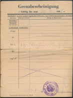 °°° Grenzbescheinigung + Mitteleuropaisches Reiseburo - Fahrkarte Wien/San Candido + Schnellzugzuschlagschein - 1938 °°° - Europa