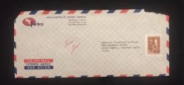 C) 1968. COSTA RICA. AIRMAIL ENVELOPE SENT TO USA. 2ND CHOICE - Altri - America