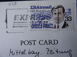 Postkarte: Alfred V. Verville, Avitation Pioneer - US Airmail 33 Ct - Toronto Kanada - Flugzeuge