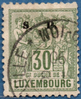 Luxemburg Service 1882 30 C S.P. Overprint (perforated 12:12½ Gt - Dienst