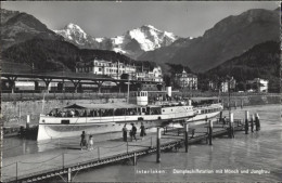 10802132 Interlaken BE Interlaken Dampfschiffstation Moench Jungfrau X Interlake - Other & Unclassified