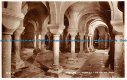 R099197 The Crypt. Worcester Cathedral. Valentines. RP - World