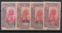 COTE DES SOMALIS - 1922 - N°YT. 108 à 111 - Série Complète - Neuf * / MH VF - Nuevos