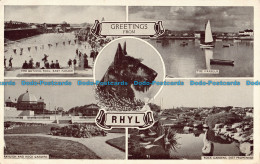 R099259 Rhyl. Multi View. 1952. Postcard - World