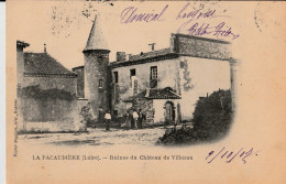 La Pacaudière Ruines Du Château De Villozon - La Pacaudiere