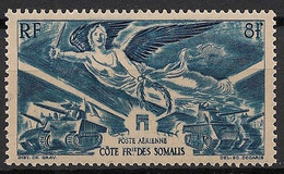 COTE DES SOMALIS - 1946 - Poste Aérienne PA N°YT. 13 - Victoire WW2 - Neuf Luxe ** / MNH / Postfrisch - Ongebruikt