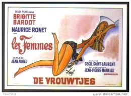 Carte Postale : Les Femmes (De Vrouwtjes) Brigitte Bardot (cinéma Affiche Film) Illustration : Kiraz - Posters On Cards