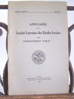 Annuaire Société LORRAINE Etudes Locales N45 - Autres & Non Classés
