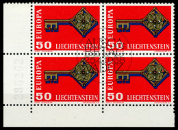 LIECHTENSTEIN 1968 Nr 495 Zentrisch Gestempelt VIERERBLOCK E X6E9442 - Used Stamps
