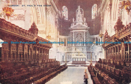 R099356 London. St. Pauls The Choir. Celesque Series. Photochrom - Autres & Non Classés