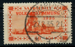 SAARGEBIET 1934 Nr 186 Zentrisch Gestempelt X794FE2 - Usados