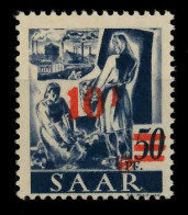 SAARLAND 1947 Nr 235ZI-II Postfrisch Gepr. X7D139A - Neufs