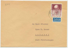 BRD 1955 Nr 214 BRIEF EF X7E66AA - Covers & Documents