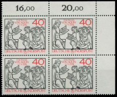 BRD 1974 Nr 796 Postfrisch VIERERBLOCK ECKE-ORE X85019E - Neufs