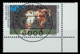 BRD 1988 Nr 1353 Zentrisch Gestempelt ECKE-URE X851452 - Usados