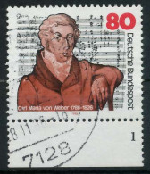 BRD 1986 Nr 1284 Gestempelt FORMNUMMER 1 X854712 - Used Stamps