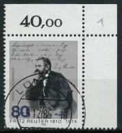 BRD 1985 Nr 1263 Gestempelt ECKE-ORE X854816 - Used Stamps