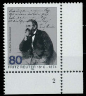 BRD 1985 Nr 1263 Postfrisch FORMNUMMER 2 S74C2F2 - Unused Stamps