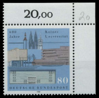 BRD 1988 Nr 1370 Postfrisch ECKE-ORE X85A5D2 - Unused Stamps