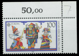 BRD BUND 1989 Nr 1418 Postfrisch ECKE-ORE X85AA2E - Unused Stamps