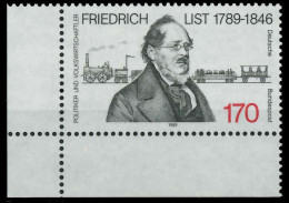 BRD 1989 Nr 1429 Postfrisch ECKE-ULI X85BBC2 - Unused Stamps