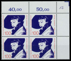 BRD 1990 Nr 1483 Postfrisch VIERERBLOCK ECKE-ORE X85C1FE - Ungebraucht