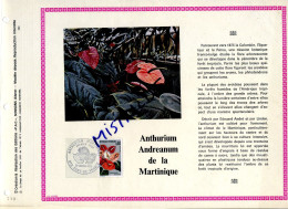 Rare Feuillet PAC (précurseur De CEF) De 1973 - ANTHURIUM ANDREANUM DE LA MARTINIQUE - 1970-1979