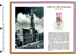 Rare Feuillet PAC (précurseur De CEF) De 1973 - L’Hôtel De Ville De Bruxelles (XVème Siècle) (EUROPA 1973) - 1970-1979