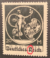 Mi. 138 II DIE GUTE TYPE II  **POSTFRISCH Gepr Peschl, Deutsches Reich 1920 Bayern Abschiedsausgabe 20M  (MNH DR - Unused Stamps