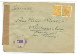 DL/57.Deutschland Umschlag 1947 - 1851 Nach Wien - Otros & Sin Clasificación
