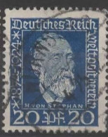 ALLEMAGNE REP WEIMAR N° 360 O Y&T 1924 Cinquantenaire De UPU (Docteur Von Stephan) - Used Stamps