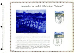 Rare Feuillet PAC (précurseur De CEF) De 1973 - Inauguration Du CENTRAL TÉLÉPHONIQUE « TUILERIES », 2 Timbres - 1970-1979