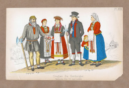 1891 H.M. Kop JOHANNES FLINTOE Folk Costume Study Color Lithograph Plate XIIII Antique Print - Stampe & Incisioni