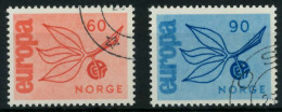 NORWEGEN 1965 Nr 532-533 Gestempelt X9C7EBE - Used Stamps