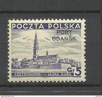Port Gdansk Poland Danzig 1937 Michel 32 MNH - Port Gdansk