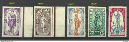 Germany Deutschland DANZIG 1937 Michel 276 - 280 MNH/MH - Nuovi