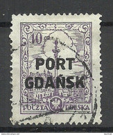 Port Gdansk Poland Danzig 1926/27 Michel 16 O - Port Gdansk
