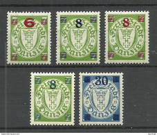 Germany Deutschland DANZIG 1934-1936 Michel 240 - 242 MNH/MH - Mint