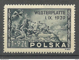 POLEN Poland 1945 Michel 407 * Schlacht WWII Westerblatte In Danzig - Ungebraucht